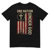 One Nation Under God Flag 4th Of July Patriotic Christian T-Shirt