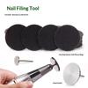 50/Pcs White Sanding Paper Pedicure Foot Care Tools 15Mm 20Mm 25Mm 35Mm Nail Drill Bit Disk Disc Salon Calluse Replaceable