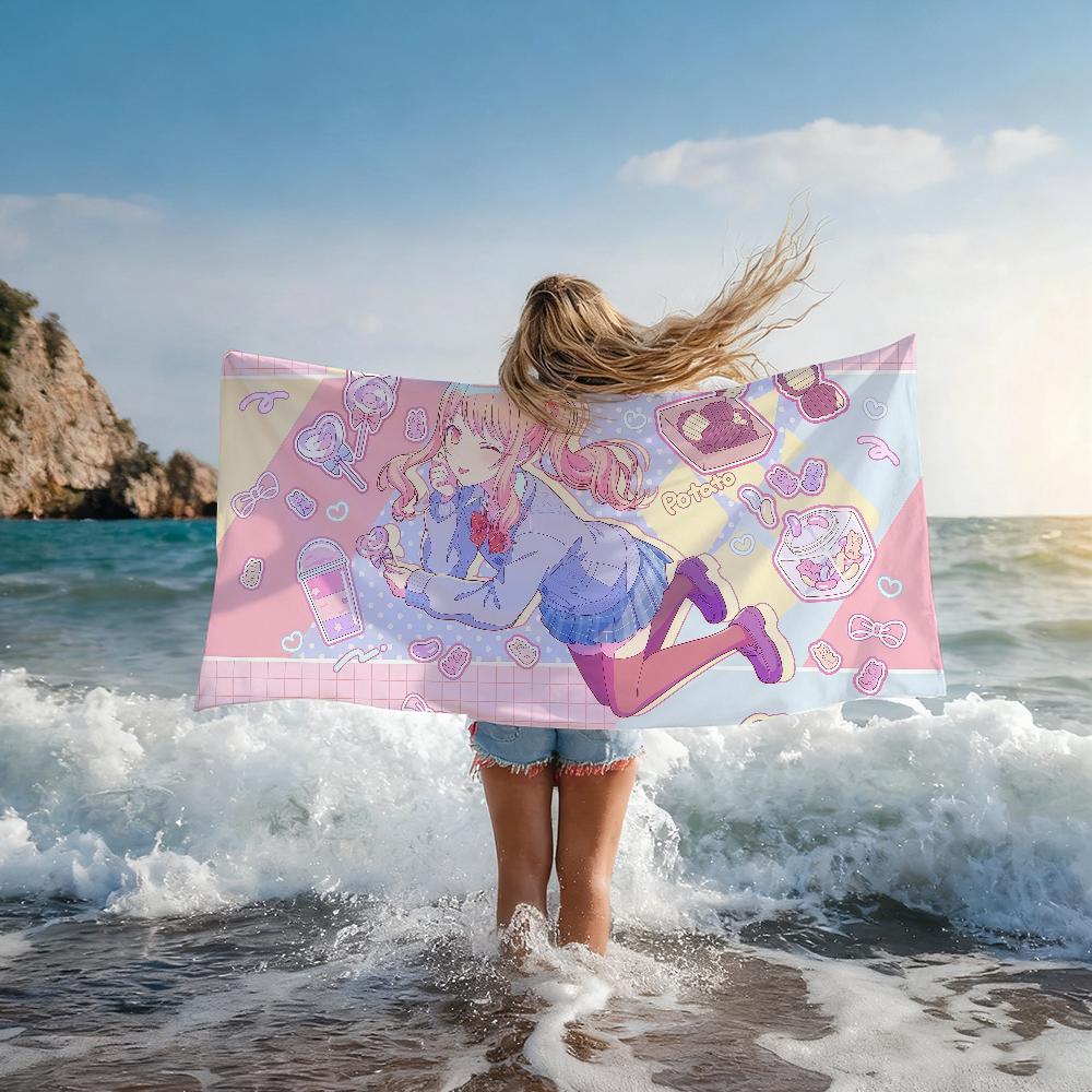 Singer A-Akiyama M-Mizuki Anime Towel Quick Drying Beach Towels Are Suitable For Swimming Pools Camping Yoga And The Gym