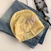 Korean Style Flower Pullover Hat Sweet Knitted Hat Retro Beanies Hat  Outdoor