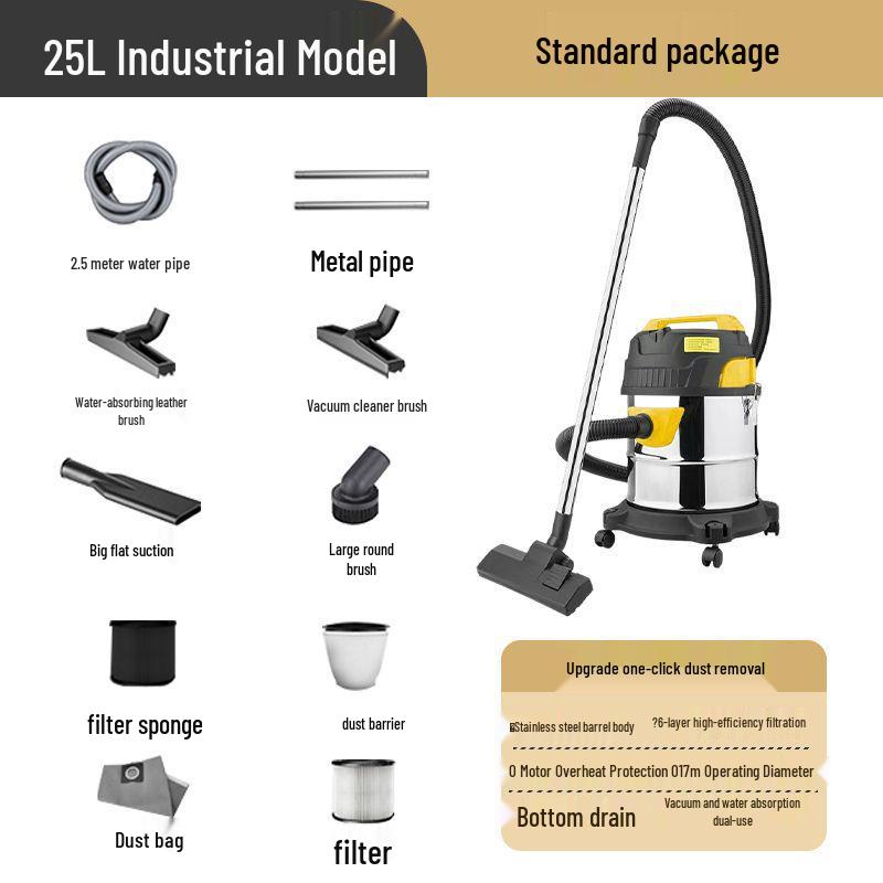 High-Power Customized Wet/Dry Vacuum Cleaner for Home, Car Wash, Grouting & Industrial Use