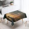 Forest Trees Printed Rectangular Tablecloth Outdoor Camping  Stain Resistant Waterproof Kitchen Table Home Decor