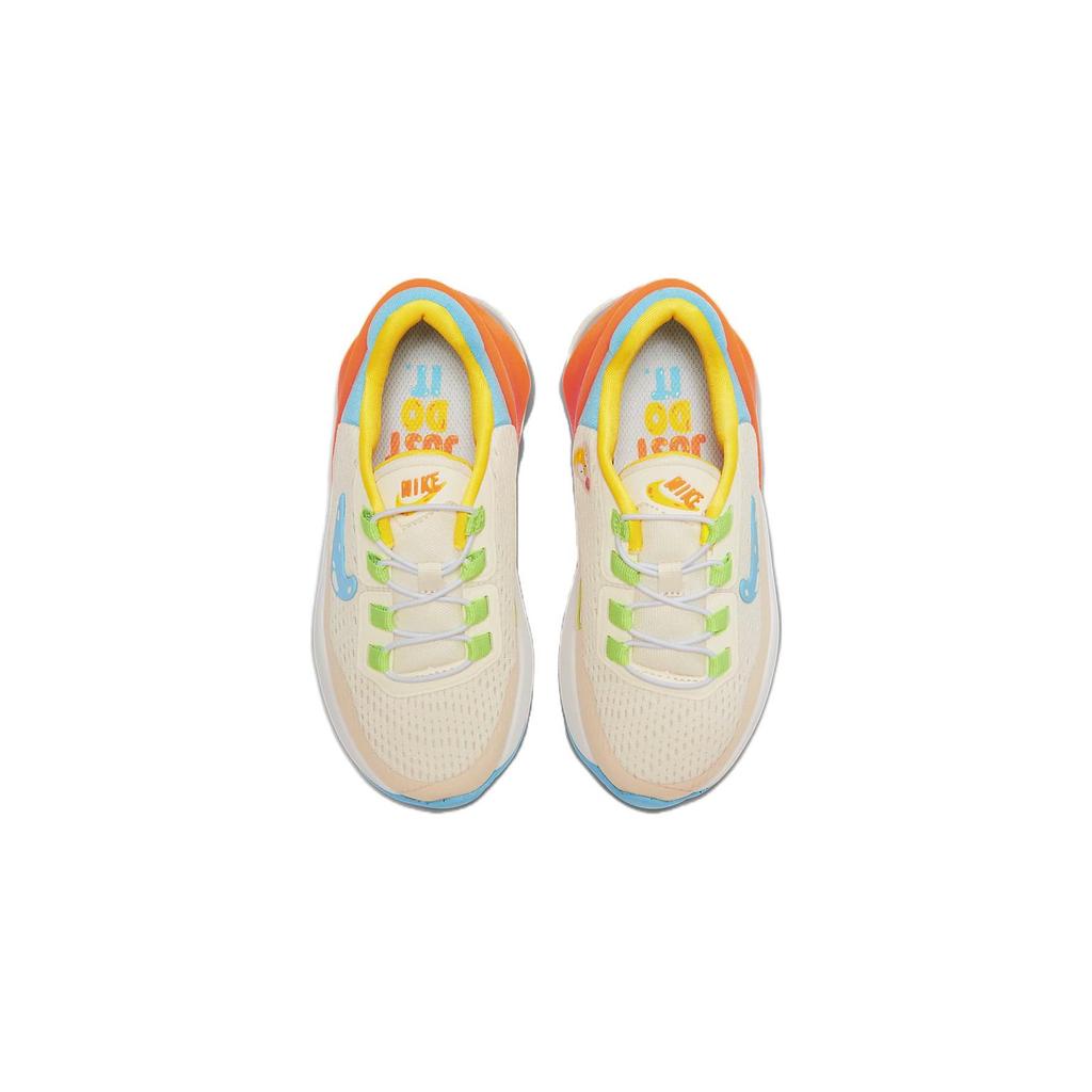 Nike Air Max 270 Cushioning, Wear Resistant Low top Kids Lifestyle Shoes White Blue Orange Kids' FN9931-141