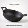 Thickened Double-Handled Cast Iron Non-Stick Wok and Stew Pan