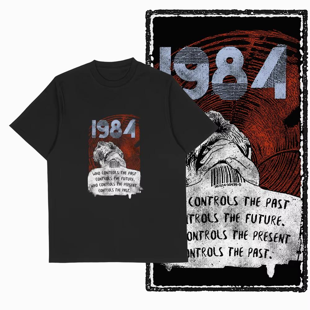 CoolMind U4 Streetwear Cool Print Men's Exclusive Graphic T-Shirt 100% Cotton Large Size Retro Black Men's Novelty T-Shirt