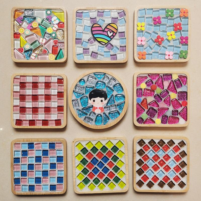 DIY Epoxy Silicone Mold for Creative Polka Dot Mosaic Coasters