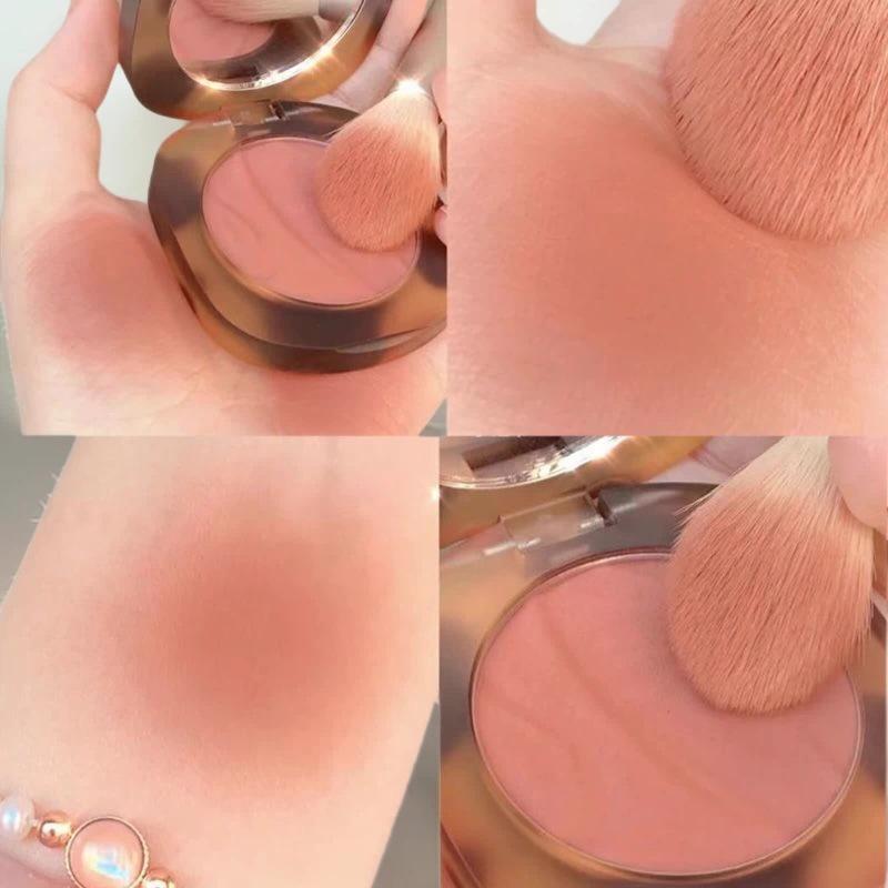 Amber Matte Blush & Contour - Natural Nude, Long-lasting, Non-caking Formula