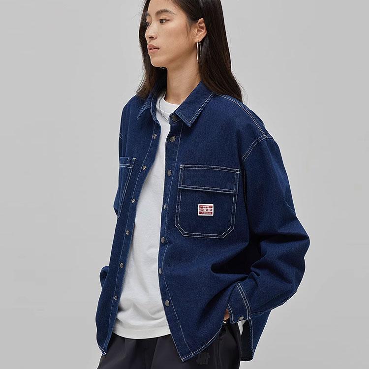 UNDEFEATED SS25 Shirts Unisex Lapel Moderate Denim UC51GLT02M