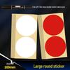 Red 100mm Self-Adhesive Round Paper Stickers for Coding