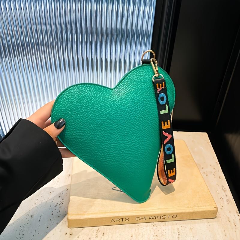 Damen Mode Liebe Clutch - Mini Niedlich Lässig Handgelenktasche, Valentinstagsgeschenk, Lässiger Stil, Kein Druck, Kantenfarbe, Nicht Waschen