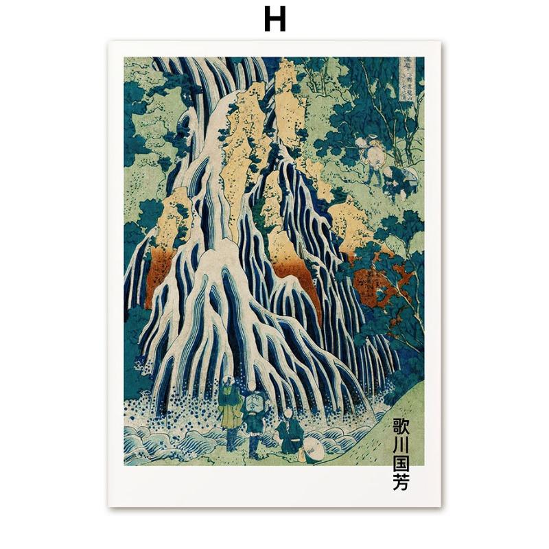 Hokusai Ohara Koson Japanese Art Poster Vintage Guest Room Home Bar Cafe Decoration Home Decoration Print Wall Poster Pictures