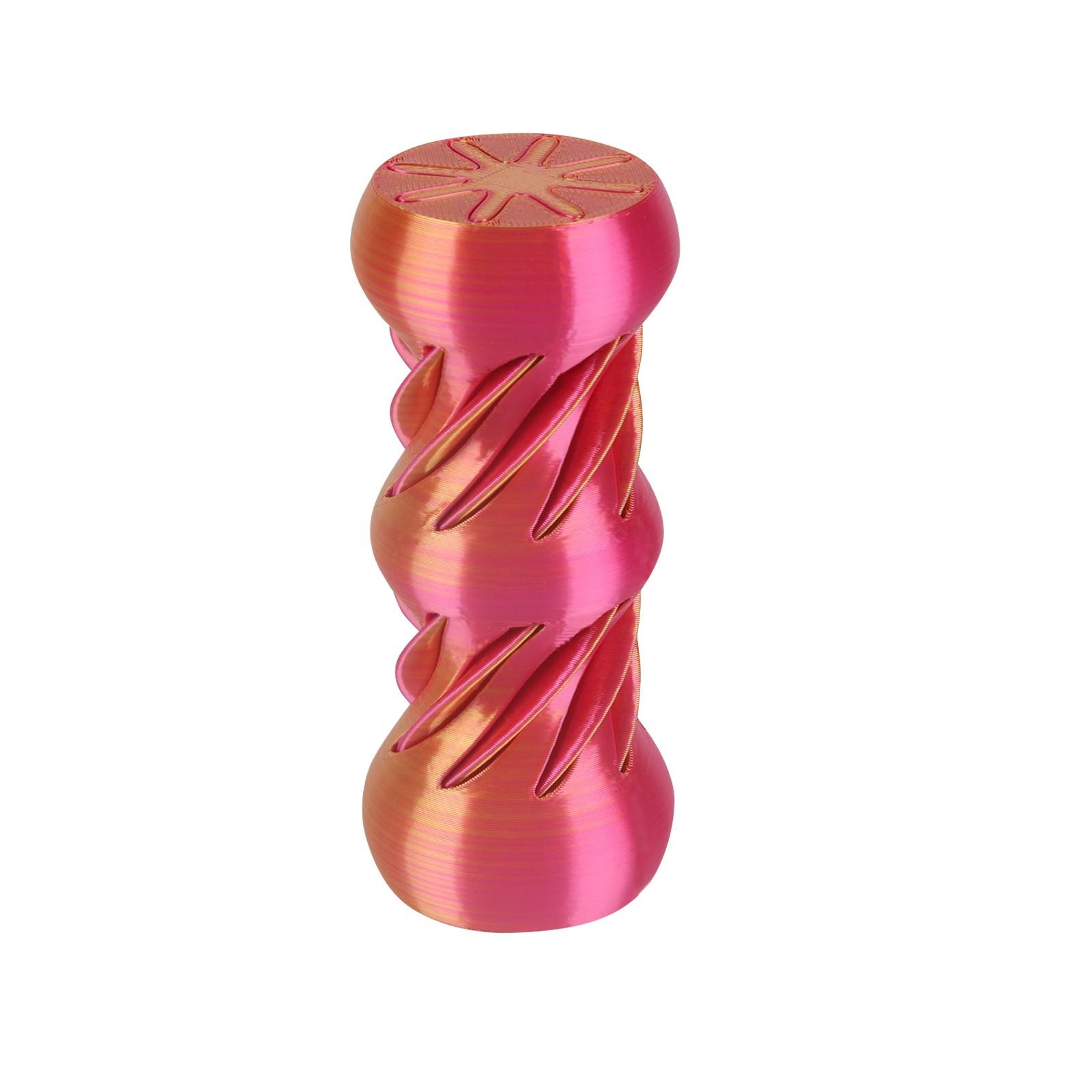 

3D-печатная игрушка для декомпрессии, вращающаяся спиральная проникающая скульптура для снятия стресса и беспокойства One Size красный