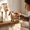Rustic Home Decor Sheep Figurine, Farmhouse Resin Lamb Statue, Vintage Country Style Tabletop Statues Decor, Cute Sculpture for Living Room
