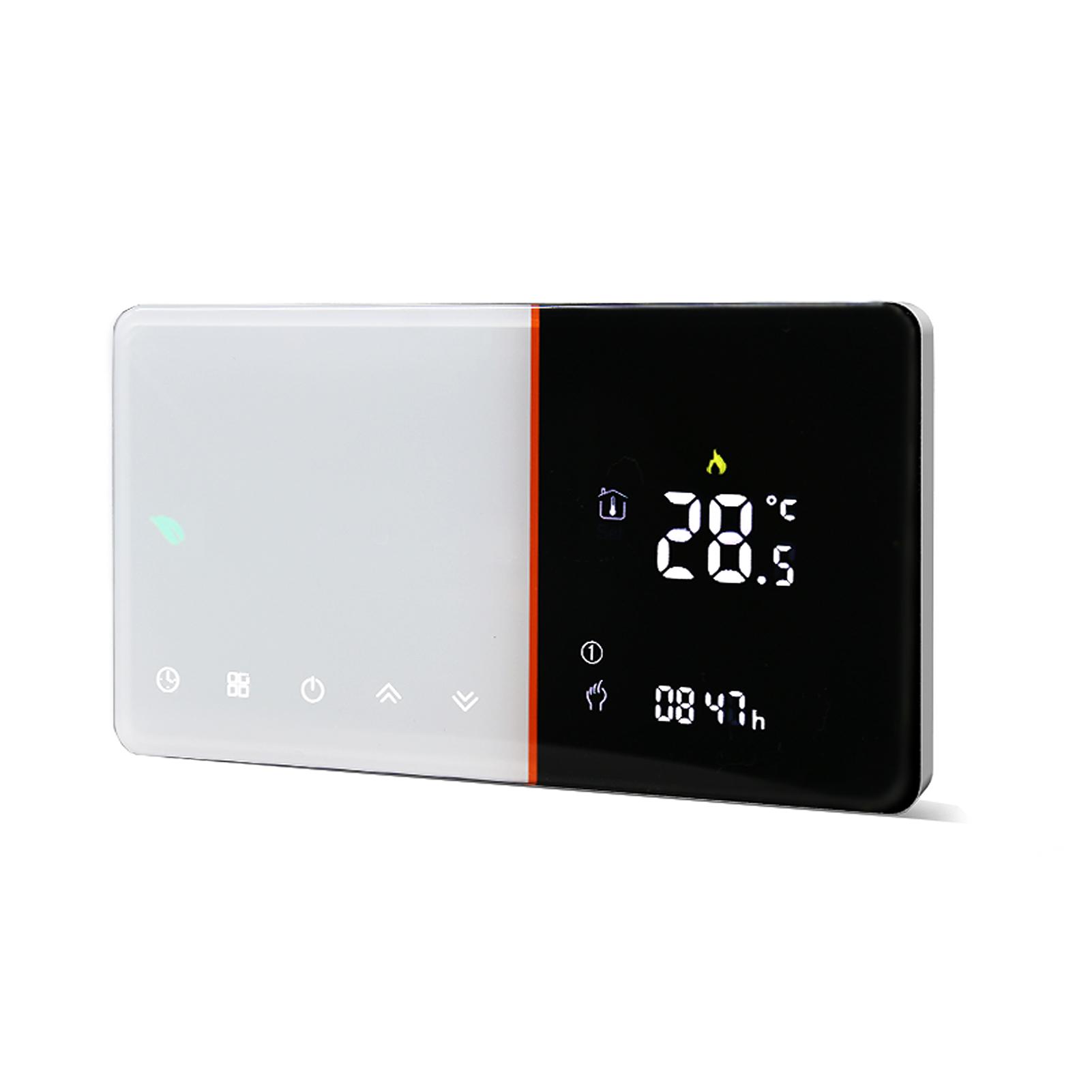 

Qiumi Smart WiFi Thermostat for Water / Floor Heating Electric/ Gas Boiler Works with Alexa Google Home 5A Water Heating білий