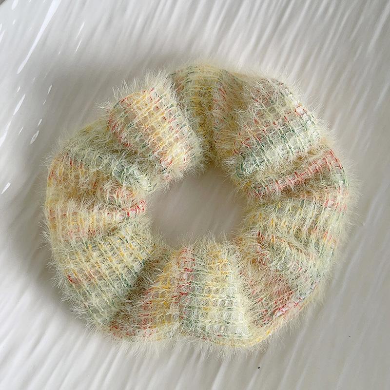 New Soft Plush Hair Rope Korean Thick High Elastic Bear Hairband Braiding Hair Accessories Ponytail Headwear Scrunchies