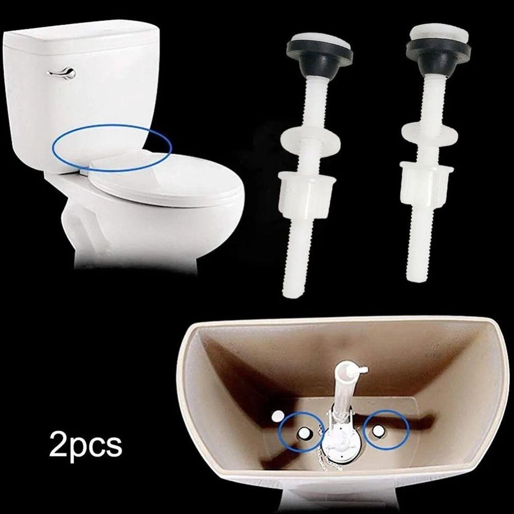 2pcs Leak Proof Toilet Mounting Screws Rust Proof Toilet Screws and Nuts for Toilet Repair