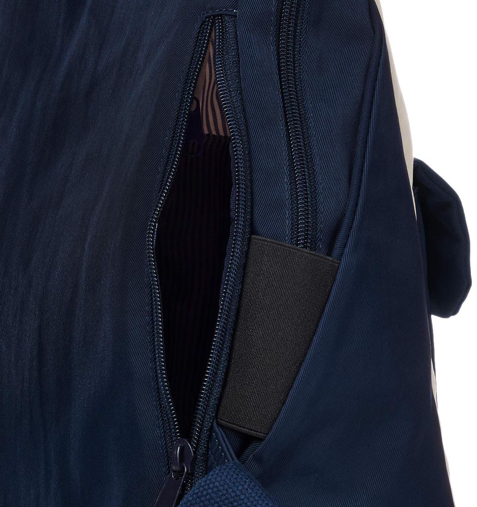 Mozu Backpack, A4 Size, Lightweight, Water-Repellent, Back Zipper, with Handle, 2-Way, Navy x Off-White