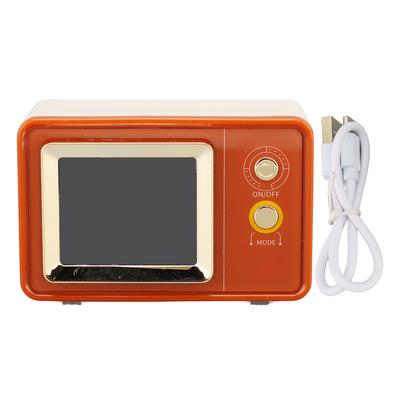 Boxă Retro în Formă de TV Multifuncțională Modă Difuzor de Timp pentru Casă Utilizare în Aer Liber Maro