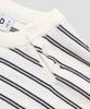 AGOD Side Button Henley Neck Striped Half Knit [Ivory]