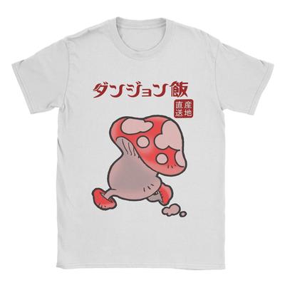 Humorystyczne Pyszne W Lochu Koszulki z Grzybami Męskie Okrągły Dekolt Czysta Bawełna T-Shirt Anime Krótki Rękaw T-Shirty Plus Size Ubrania