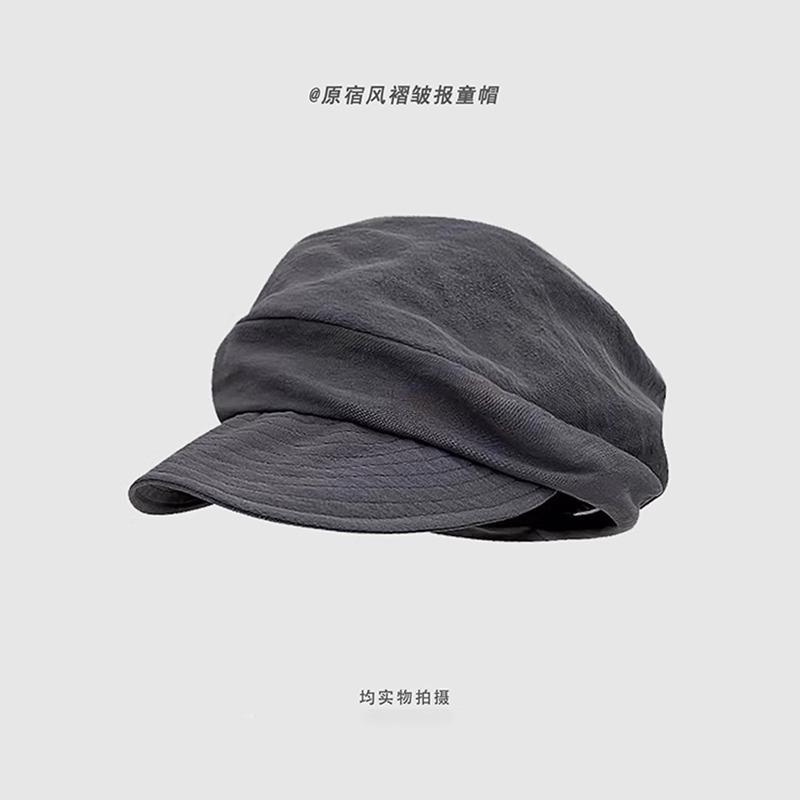 Japanese Yamamoto Style Thin Breathable Octagonal Hat Versatile Literary Painter Hat