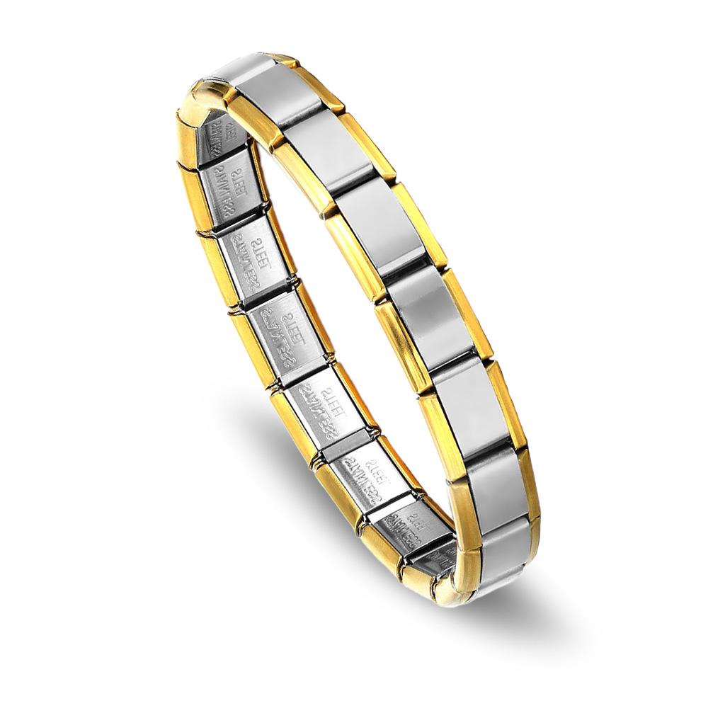 Italian DIY Detachable Titanium Steel Personalized Fashion Bracelet