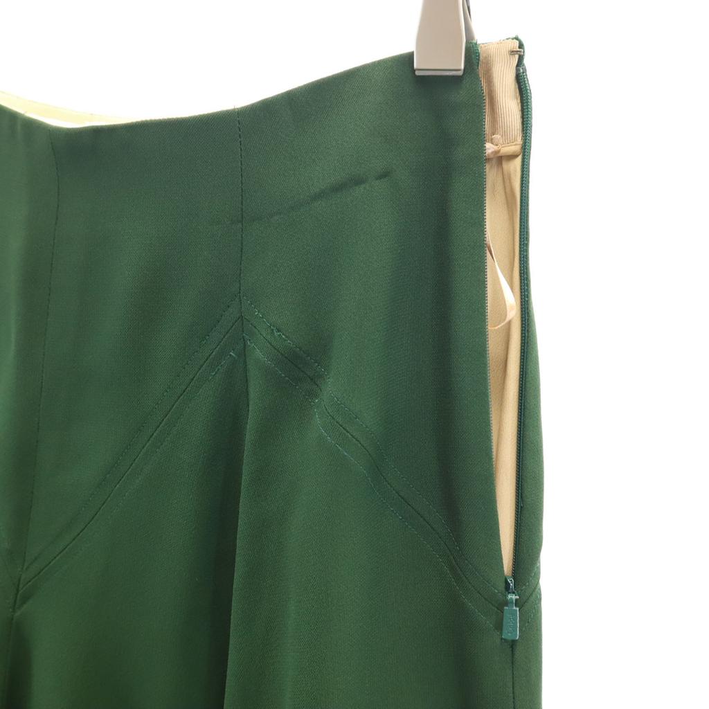 Chloe Midi Length Flare Skirt Deep Green Women Used