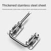Hardware Stainless Steel Door Latch Lock Non Perforated Thickened Anti-theft Buckle 90/180 Degree Safety Door Buckle Fences