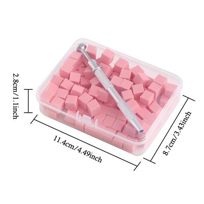 Set 50/100 Buc Bureți Pătrați pentru Nail Art, Bureți pentru Unghii cu Gradient, Pensule pentru Gel, Design, Burete pentru Unghii, Pensulă pentru Prindere, Consumabile pentru Manichiură
