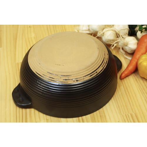Living Earthenware Pot No. 8, 30cm, for 3-4 people, boil-over resistant, perfect for rice and banquets