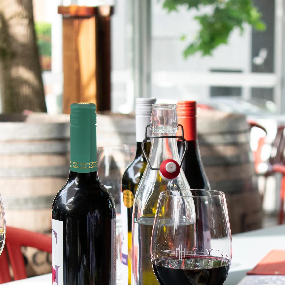 

100 шт. Красная крышка, герметичная крышка для бутылки для бара, термоусадочная капсула, термоусадочная верхняя часть, аксессуары, пробка зелёный