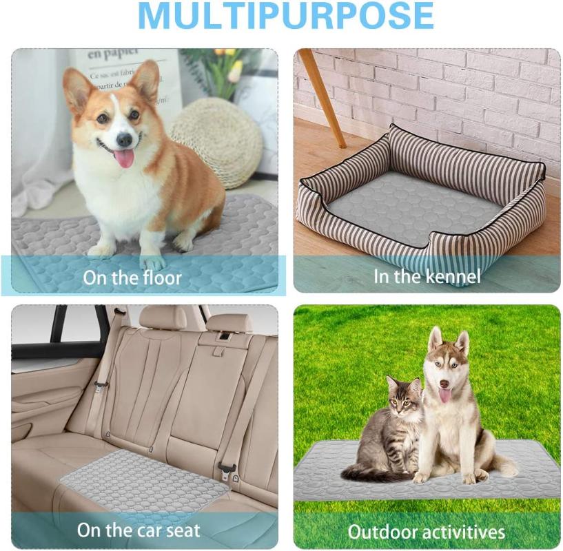Cat Dog Cool Bed Mats Summer Cooling Mat for Cats Dogs Breathable Pet Ice Pad Washable Kitten Sofa Cushion Cat Dog Accessories