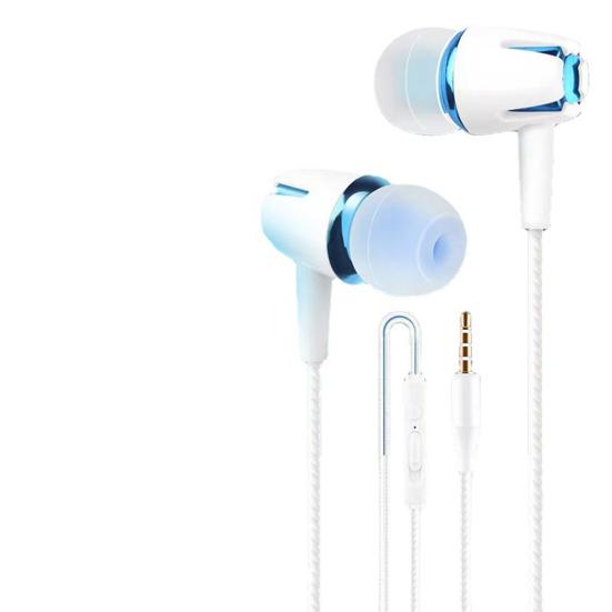 Sport Earbud with Microphone Anti-interference Noise Reduction Stereo Surround Heavy Bass Music Player Stable Signal 3.5mm Wired In-ear Earphone