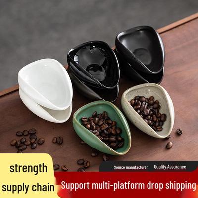 Ceramic Coffee Bean & Powder Weighing Dish - Green Bean Cooling & Display Plate