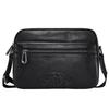 Pánská horizontální taška z pravé kůže – měkká hovězí kůže první vrstvy v business neformálním stylu