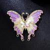 Insect Backpack Decoration Baking Paint Butterfly Moth Pin Wings Enamel Badge  Jewelry Gift