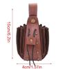 Medieval Leather Waist Pack for Women Men, Leather Rivet Waist Pouches Medieval Waist Coin Bag for Cosplay Party
