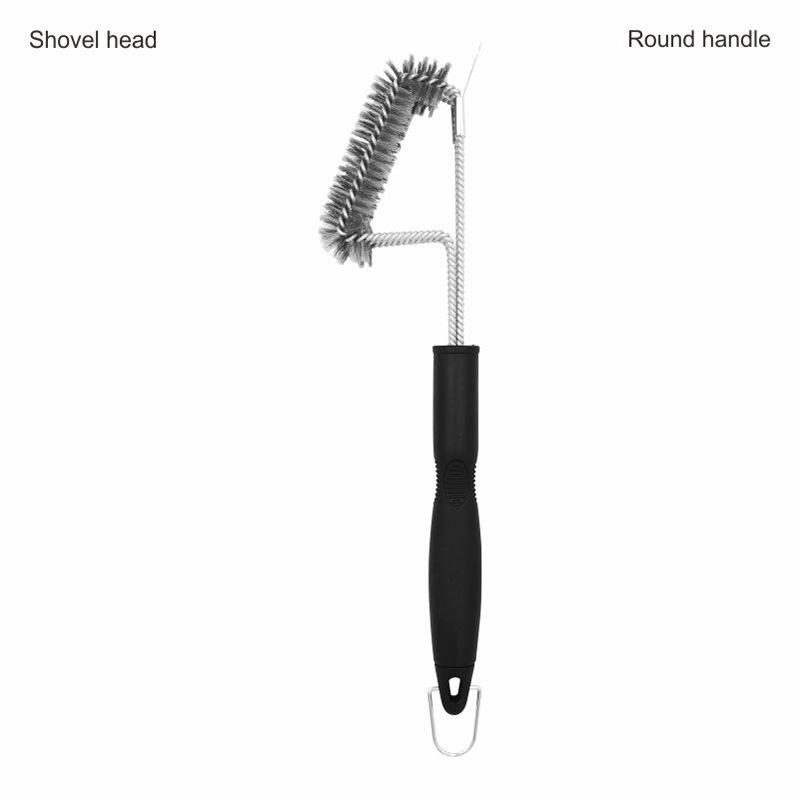 18-Inch Triple-Head Steel Wire BBQ Grill Cleaning Brush