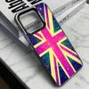 British National Flag Culture  Phone Case For iPhone 17,16,15,14,13,12,11 Plus,Pro Max,XS,Colorful Silver Phone case Funda Cover