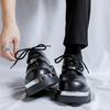 Fashion Men's Big Head Leather Shoes Casual Retro Platform Derby Shoes Trendy Street Outdoor Comfortable Versatile Leather Shoes for Man