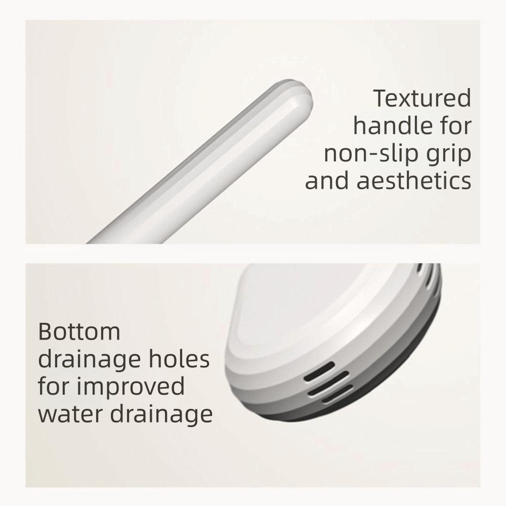 Long Handle Silicone Cleaning Brush Wall Mounted Bathroom Artifact WC Cleaning