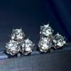 Exquisite Triangles Shaped Cubic Zirconia Stud Earrings New Trendy Everyday Earrings for Women Piercing Statement Jewelry
