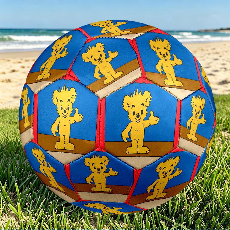 Bamse Print Size 5 Soccer Ball, PU Wear Resistant Football for Match Training and Daily Practice, Birthday Gift for Soccer Fans