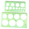 Geometric Drawings Templates Geometry Ruler Measuring Tools Template Circle Shape Stencil