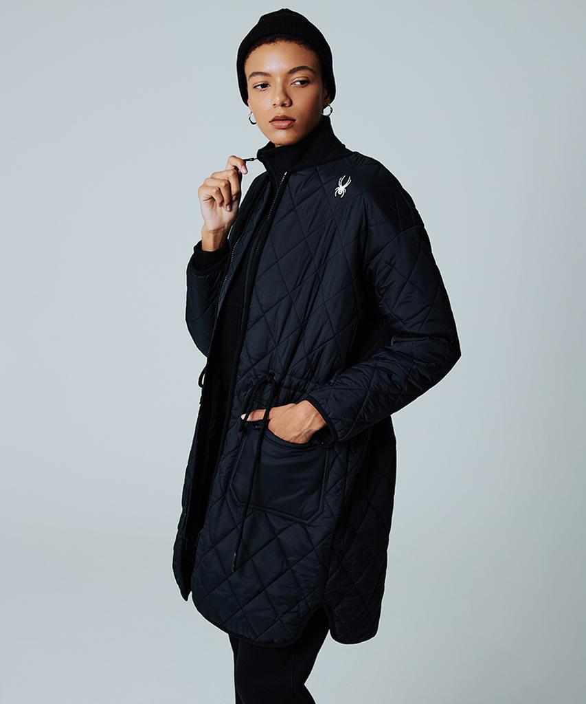 SPYDER Women'S Quilted Long Jacket Spiwcnjk351Wblk