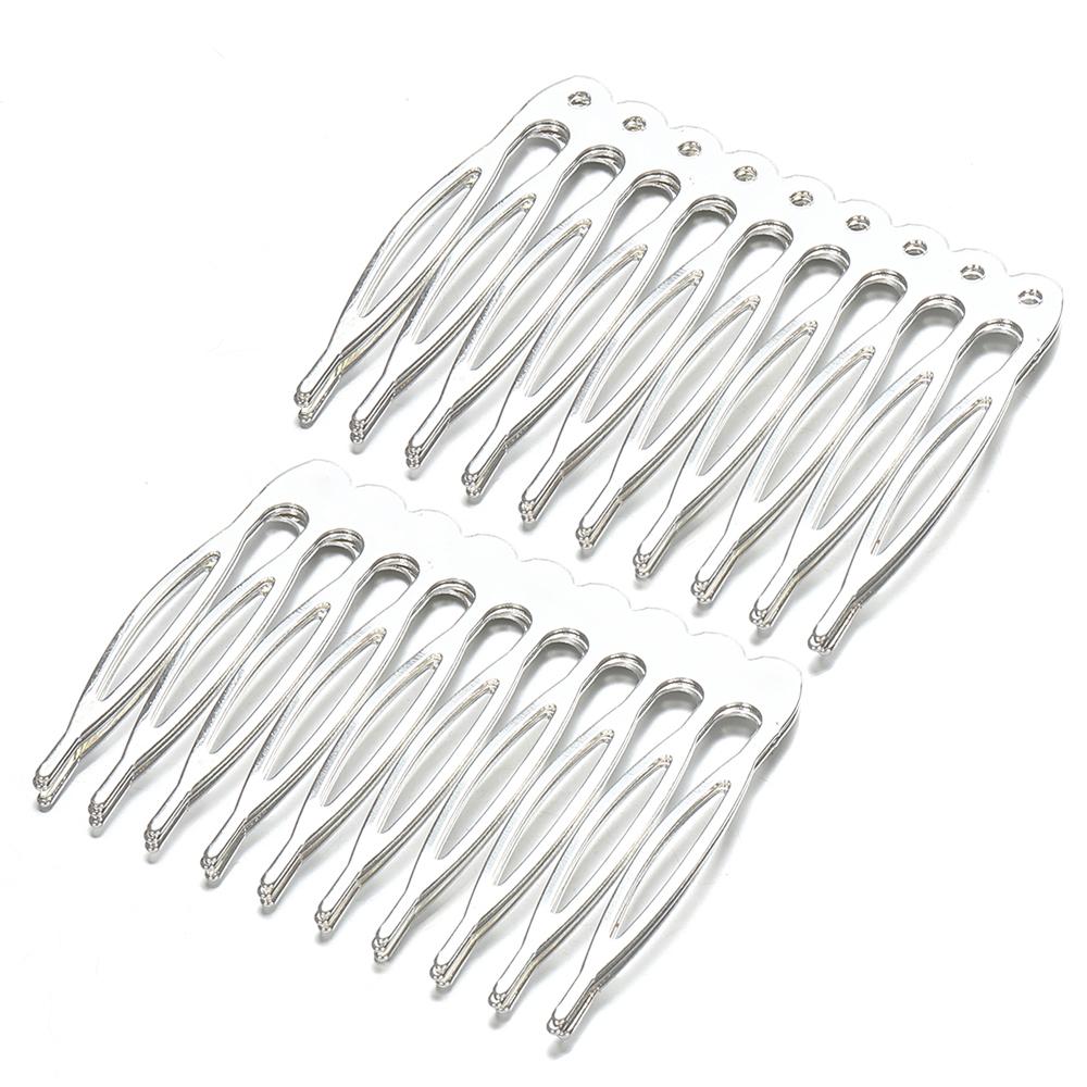 10pcs Metal Hair Comb for Jewelry Making Hair DIY
