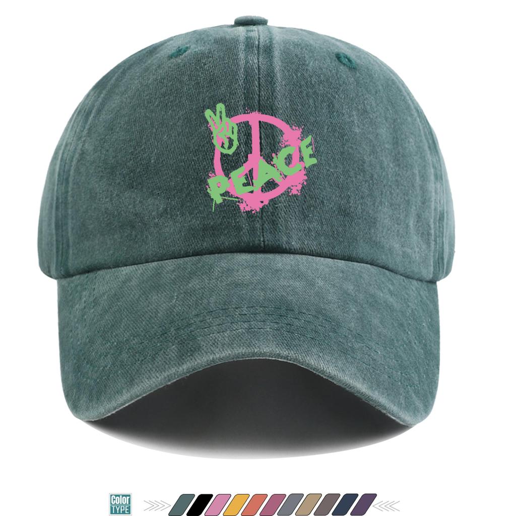 Pc Peace Sign Peace Hand Printed Baseball Cap Trucker Hat Comfortable and Breathable Stylish and Beautiful Cartoon Game