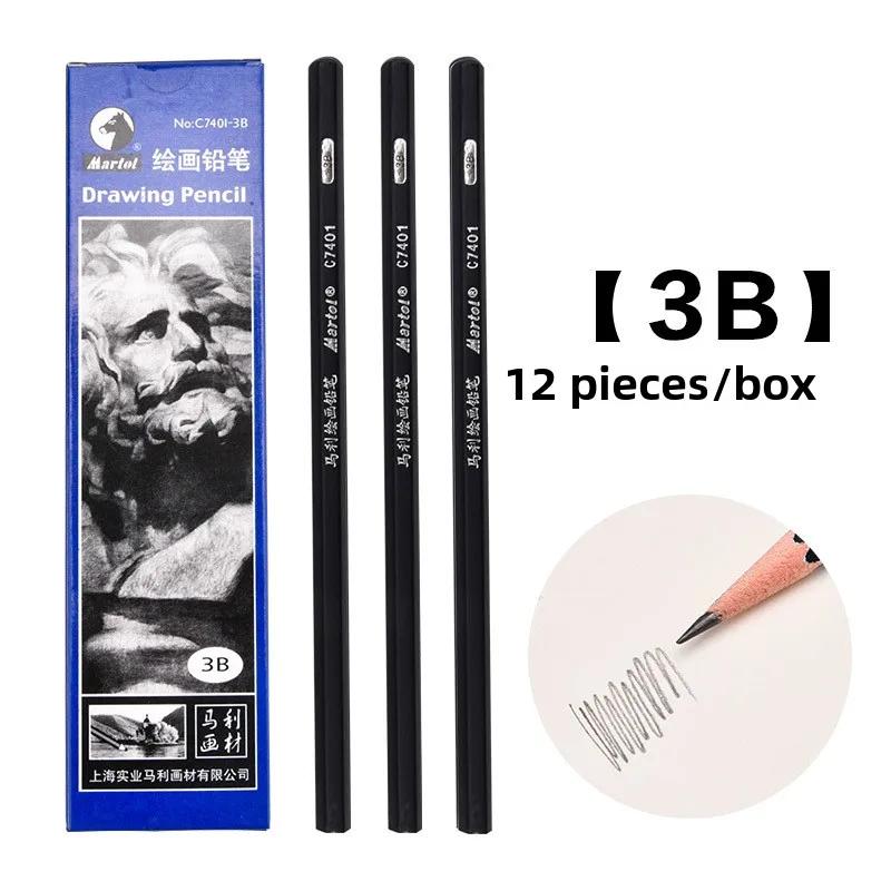 Pencil Soft Charcoal Pen Professional Sketch Charcoal Painting Brush Soft Carbon Pen Painting Supplies for Art Students
