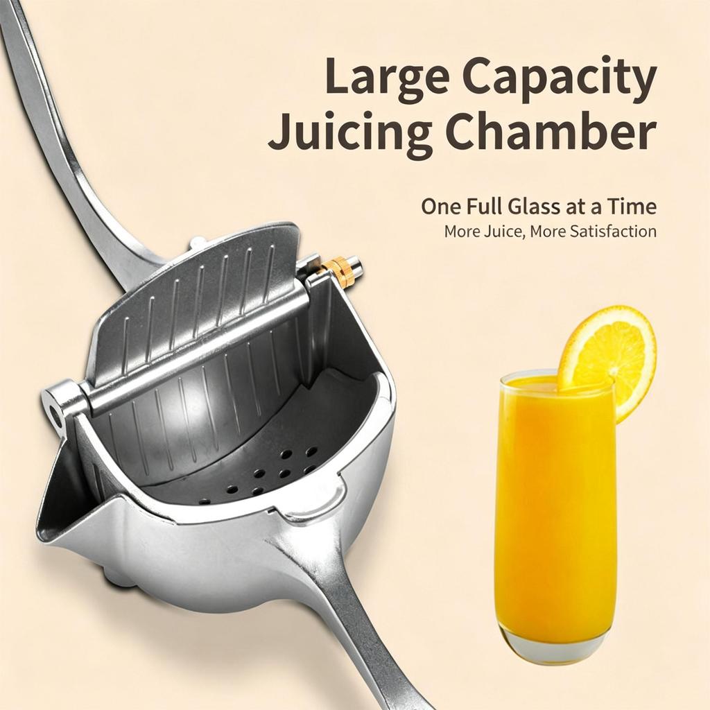 Manual Hand Fruit Juicer Press Aluminum Alloy Hand Squeezer Handheld Citrus Juice Extractor for Orange Lemon Pomegranate for Squeezer Home Kitchen Use