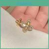 Lucky Clover Open Ring With Zirconia Flower Design For Women Fashion Jewelry